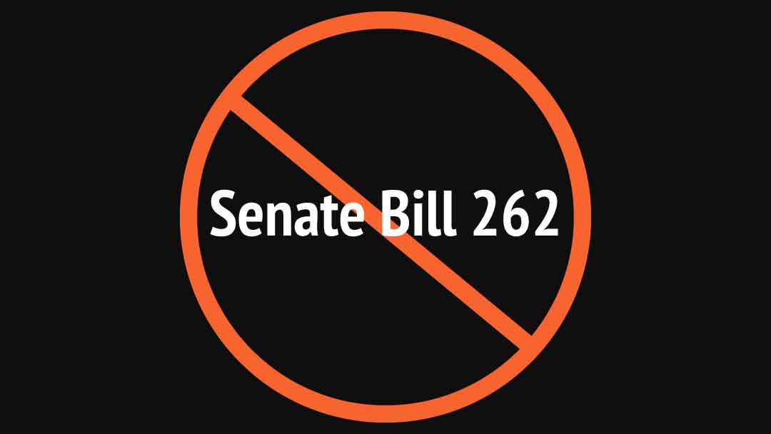 No on Senate Bill 262