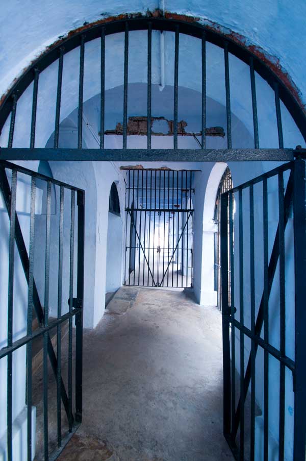 cellular jail opening iron doors